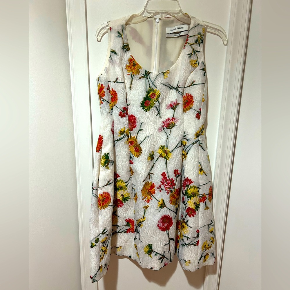 White floral dress